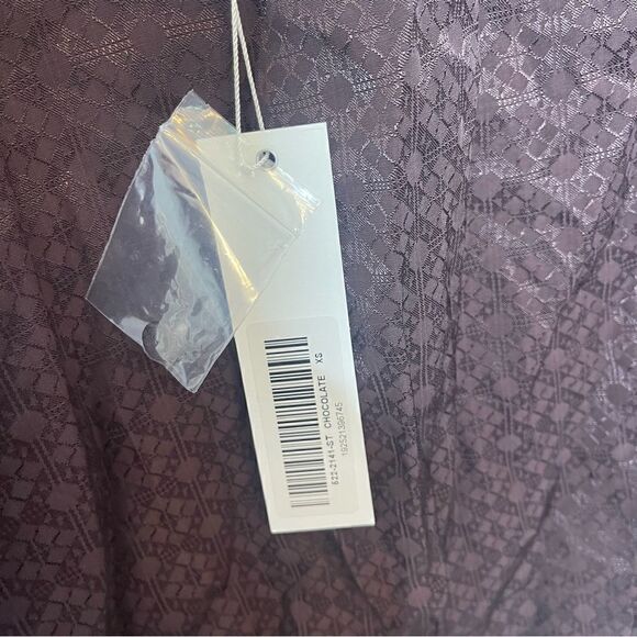 Janelle Mock Neck Cutout Top in Chocolate JONATHAN SIMKHAI STANDARD NWT XS - Picture 9 of 9